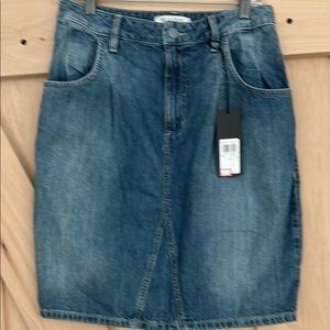 NWT Guess Blue Pencil Skirt Knee-Length Casual size 29